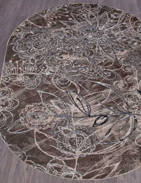 Ковёр SIERRA-D354-BEIGE-BROWN-2-OVAL Российский Ковёр Сиерра.Цена указана за 1 кв/метр.