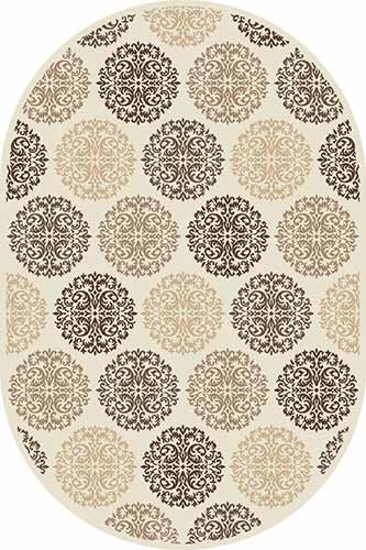 Овальный ковер VALENCIA DELUXE D313 CREAM-BROWN Российский ковер ВАЛЕНСИЯ ДЕЛЮКС фабрики Меринос D313 CREAM-BROWN Цена указана за 1 квадратный метр