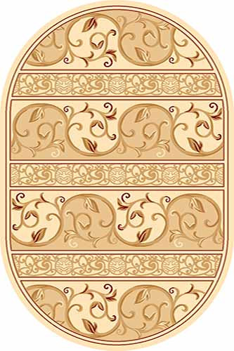 Овальный ковер KAMEA carving 0986 CREAM Российский ковер Камея Карвинг фабрики Меринос 0986 CREAM Цена указана за 1 квадратный метр