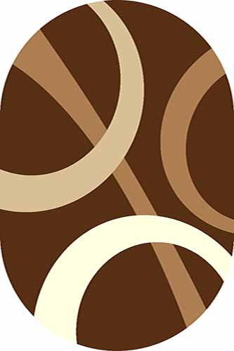 Овальный ковер SUNRISE V810 BROWN Российский ковер САНРАЙЗ фабрики Меринос V810 BROWN Цена указана за 1 квадратный метр