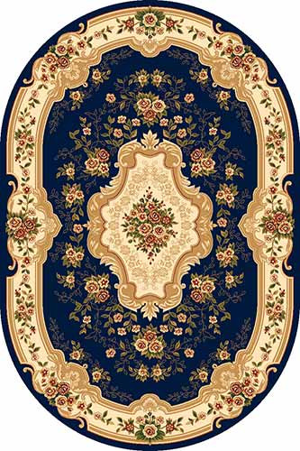 Овальный ковер VALENCIA DELUXE D317 NAVY Российский ковер ВАЛЕНСИЯ ДЕЛЮКС фабрики Меринос D317 NAVY Цена указана за 1 квадратный метр