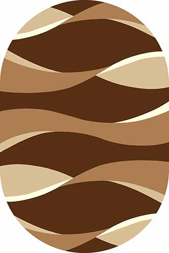 Овальный ковер SUNRISE V811 BROWN Российский ковер САНРАЙЗ фабрики Меринос V811 BROWN Цена указана за 1 квадратный метр