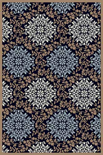 Прямоугольный ковер VALENCIA DELUXE D374 D.NAVY-BROWN Российский ковер ВАЛЕНСИЯ ДЕЛЮКС фабрики Меринос D374 D.NAVY-BROWN Цена указана за 1 квадратный метр