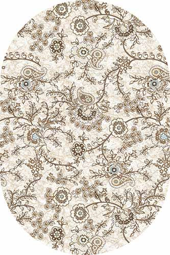 Овальный ковер VALENCIA DELUXE D324 CREAM-BROWN Российский ковер ВАЛЕНСИЯ ДЕЛЮКС фабрики Меринос D324 CREAM-BROWN Цена указана за 1 квадратный метр