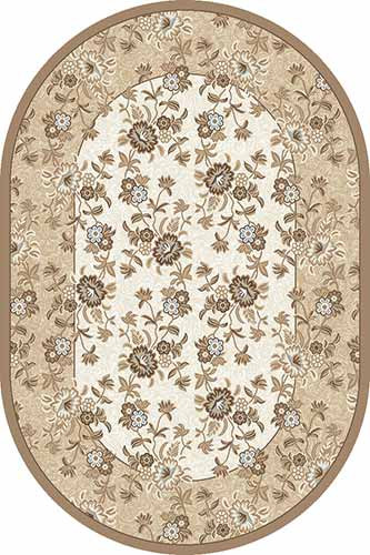 Овальный ковер VALENCIA DELUXE D325 CREAM-BROWN Российский ковер ВАЛЕНСИЯ ДЕЛЮКС фабрики Меринос D325 CREAM-BROWN Цена указана за 1 квадратный метр