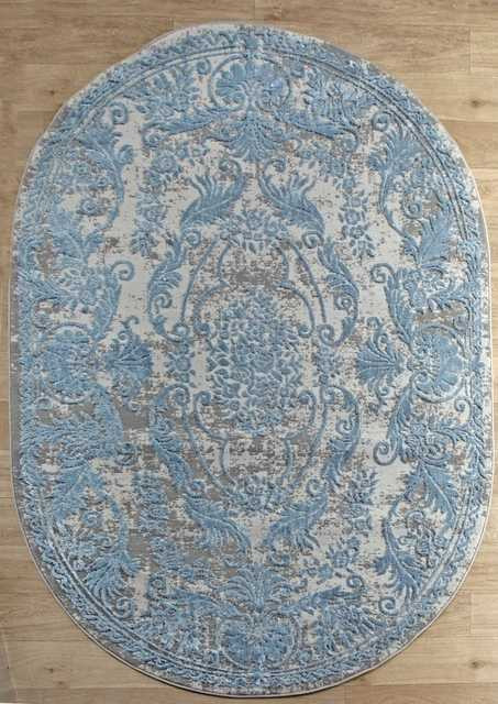 Турецкий ковер STYLE-Q8738-030-BLUE-OVAL Восточные ковры STYLE Цена указана за квадратный метр