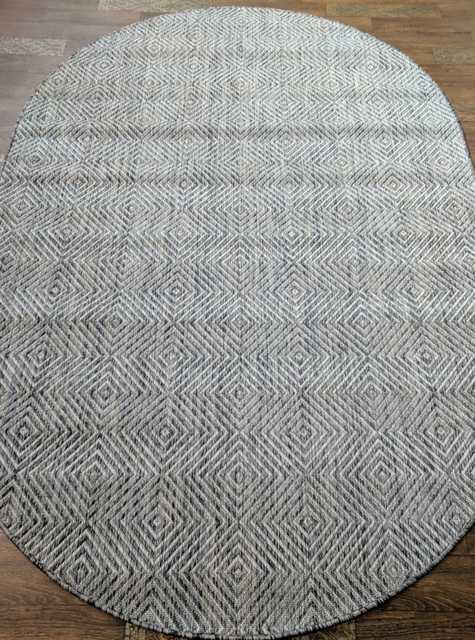 Ковёр VEGAS-S006-DARK-GRAY-OVAL Российский Ковёр Циновка Вегас.Цена указана за 1 кв/метр.