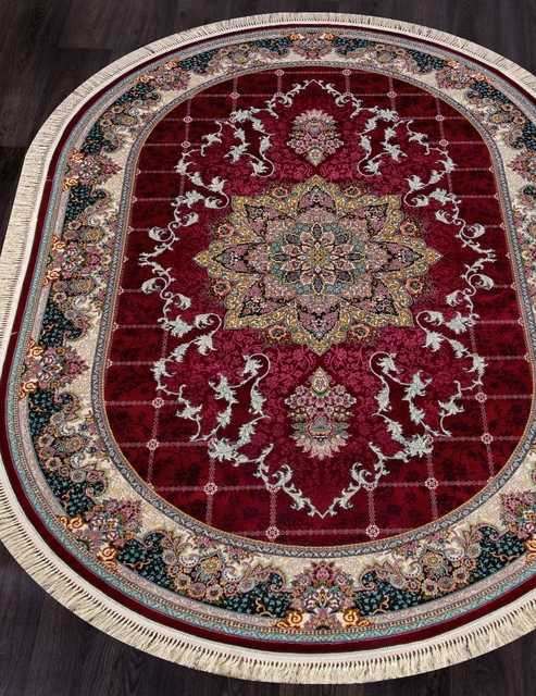 Иранский ковер TEHRAN-7586-RED-OVAL Персидские ковры TEHRAN Цена указана за кв. метр