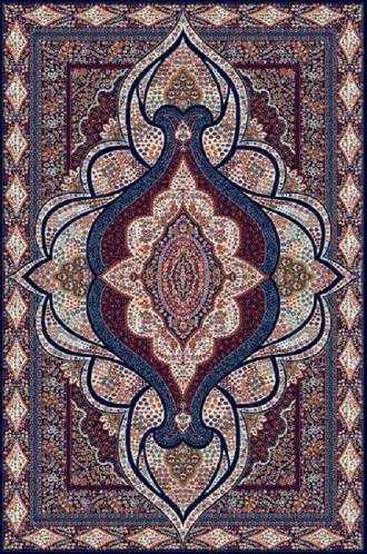 Прямоугольный ковер ISFAHAN D519 DARK NAVY Российский ковер Исфахан фабрики Меринос Цена указана за 1 квадратный метр