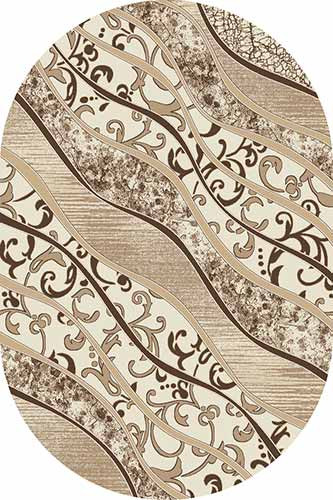 Овальный ковер VALENCIA DELUXE D329 CREAM-BROWN Российский ковер ВАЛЕНСИЯ ДЕЛЮКС фабрики Меринос D329 CREAM-BROWN Цена указана за 1 квадратный метр