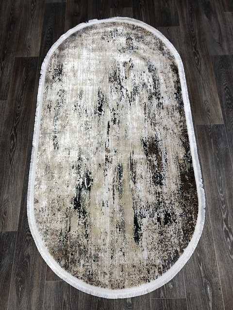 Турецкий ковер DOKU-9347B-GREY-BROWN-OVAL Восточные ковры DOKUЦена указана за квадратный метр