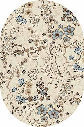 Овальный ковер VALENCIA DELUXE D332 CREAM-BROWN Российский ковер ВАЛЕНСИЯ ДЕЛЮКС фабрики Меринос D332 CREAM-BROWN Цена указана за 1 квадратный метр