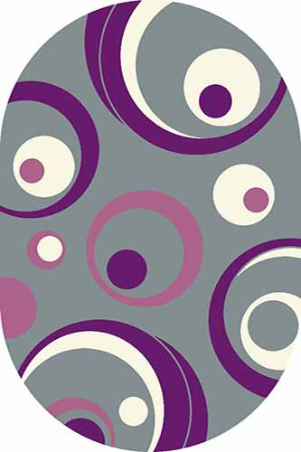 Овальный ковер SUNRISE V815 GRAY-LILAC Российский ковер САНРАЙЗ фабрики Меринос V815 GRAY-LILAC Цена указана за 1 квадратный метр