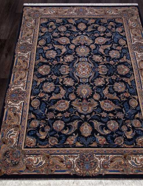 Иранский ковер QUM-602-NAVY-STAN Персидские ковры QUM Цена указана за кв. метр