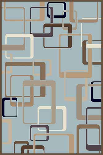 Прямоугольный ковер VALENCIA DELUXE D254 L.BLUE-BROWN Российский ковер ВАЛЕНСИЯ ДЕЛЮКС фабрики Меринос D254 L.BLUE-BROWN Цена указана за 1 квадратный метр