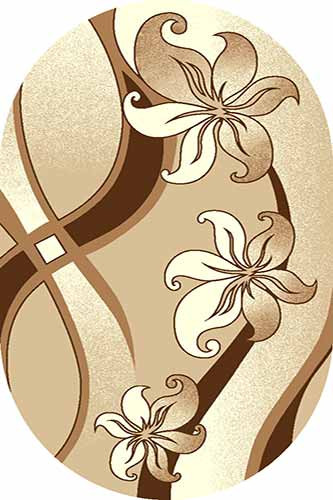 Овальный ковер SUNRISE V816 BEIGE Российский ковер САНРАЙЗ фабрики Меринос V816 BEIGE Цена указана за 1 квадратный метр