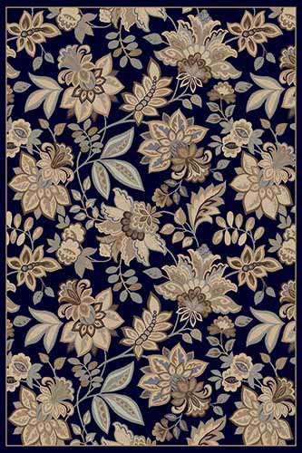 Прямоугольный ковер VALENCIA DELUXE D256 D.NAVY-BROWN Российский ковер ВАЛЕНСИЯ ДЕЛЮКС фабрики Меринос D256 D.NAVY-BROWN Цена указана за 1 квадратный метр