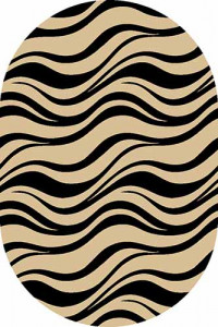 Овальный ковер SUNRISE V817 BEIGE-BLACK