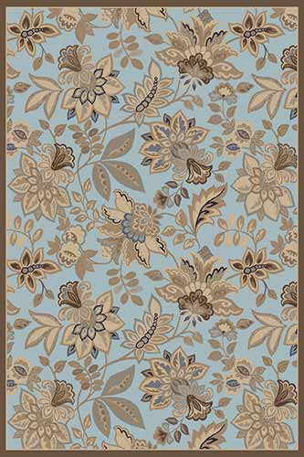 Прямоугольный ковер VALENCIA DELUXE D256 L.BLUE-BROWN Российский ковер ВАЛЕНСИЯ ДЕЛЮКС фабрики Меринос D256 L.BLUE-BROWN Цена указана за 1 квадратный метр