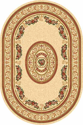 Овальный ковер VALENCIA DELUXE W340 BEIGE Российский ковер ВАЛЕНСИЯ ДЕЛЮКС фабрики Меринос W340 BEIGE Цена указана за 1 квадратный метр