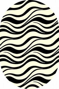 Овальный ковер SUNRISE V817 L.CREAM-BLACK
