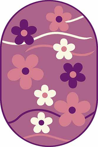 Овальный ковер SUNRISE V117 LILAC Российский ковер САНРАЙЗ фабрики Меринос V117 LILAC Цена указана за 1 квадратный метр