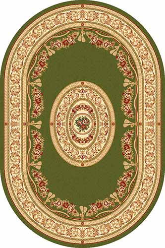 Овальный ковер VALENCIA DELUXE W340 GREEN Российский ковер ВАЛЕНСИЯ ДЕЛЮКС фабрики Меринос W340 GREEN Цена указана за 1 квадратный метр