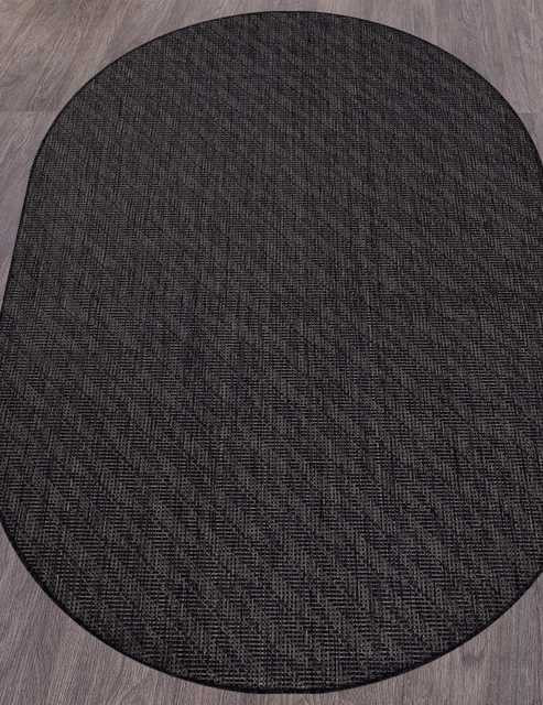 Ковёр VEGAS-S112-BLACK-OVAL Российский Ковёр Циновка Вегас.Цена указана за 1 кв/метр.
