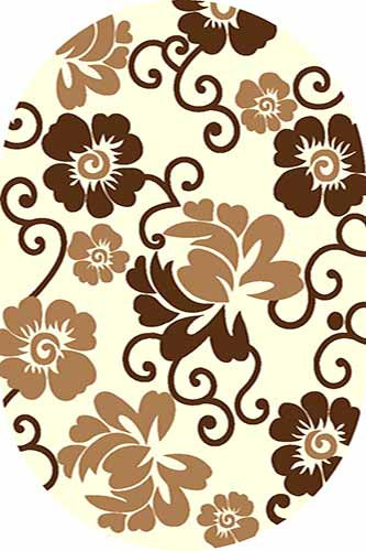 Овальный ковер SUNRISE V142 L.CREAM Российский ковер САНРАЙЗ фабрики Меринос V142 L.CREAM Цена указана за 1 квадратный метр