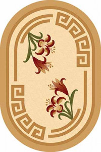Овальный ковер KAMEA carving 5280 BEIGE