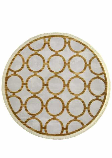 Турецкий ковер SARDES-TRUVA-08421Y-GOLD-GOLD-DAIRE Восточные ковры SARDES TRUVA Цена указана за квадратный метр
