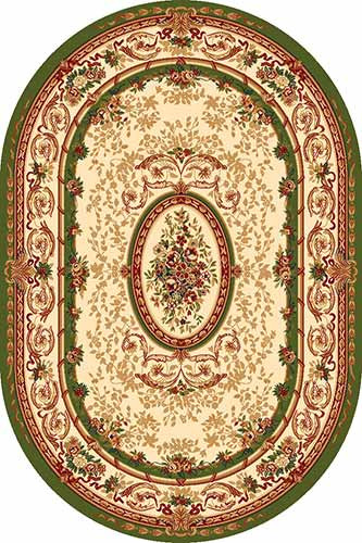 Овальный ковер VALENCIA DELUXE W490 GREEN Российский ковер ВАЛЕНСИЯ ДЕЛЮКС фабрики Меринос W490 GREEN Цена указана за 1 квадратный метр