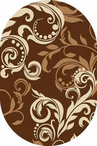 Овальный ковер SUNRISE V825 BROWN