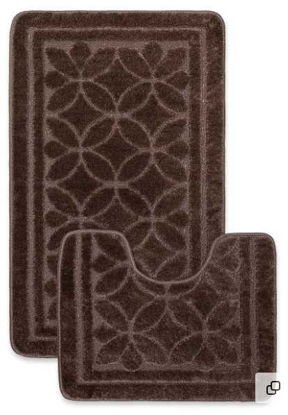 Набор ковриков для ванной Classic №135 Материал: ПолипропиленРазмеры:   60*100 и 50*60Страна:     Турция