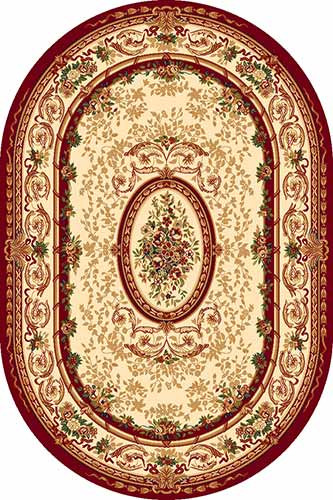 Овальный ковер VALENCIA DELUXE W490 RED Российский ковер ВАЛЕНСИЯ ДЕЛЮКС фабрики Меринос W490 RED Цена указана за 1 квадратный метр
