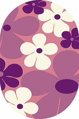 Овальный ковер SUNRISE V148 PINK Российский ковер САНРАЙЗ фабрики Меринос V148 PINK Цена указана за 1 квадратный метр