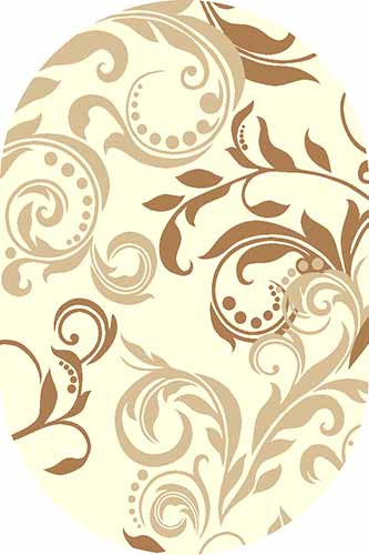 Овальный ковер SUNRISE V825 L.CREAM Российский ковер САНРАЙЗ фабрики Меринос V825 L.CREAM Цена указана за 1 квадратный метр