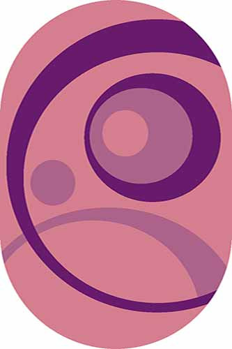 Овальный ковер SUNRISE V151 PINK Российский ковер САНРАЙЗ фабрики Меринос V151 PINK Цена указана за 1 квадратный метр