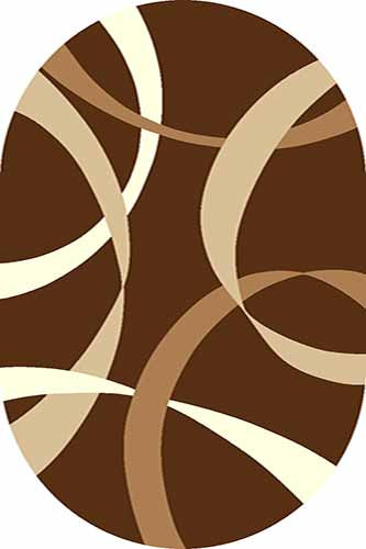Овальный ковер SUNRISE V801 BROWN Российский ковер САНРАЙЗ фабрики Меринос V801 BROWN Цена указана за 1 квадратный метр