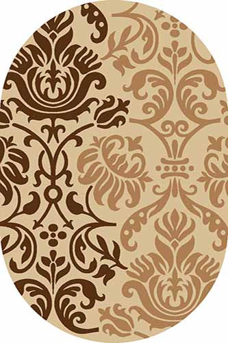 Овальный ковер SUNRISE V826 BEIGE Российский ковер САНРАЙЗ фабрики Меринос V826 BEIGE Цена указана за 1 квадратный метр