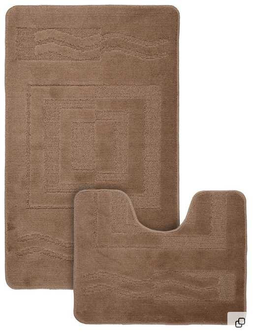 Набор ковриков для ванной Classic №139 Материал: ПолипропиленРазмеры:   60*100 и 50*60Страна:     Турция