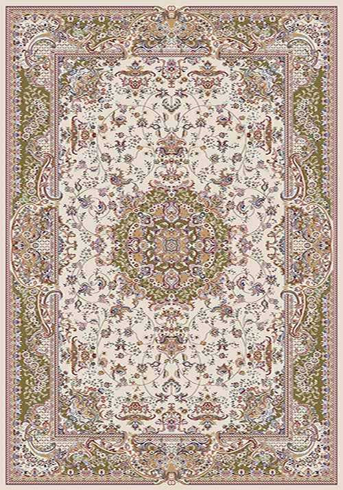 Прямоугольный ковер MASHHAD D209 CREAM-GREEN Российский ковер МАШХАД фабрики Меринос D209 CREAM-GREEN Цена указана за 1 квадратный метр