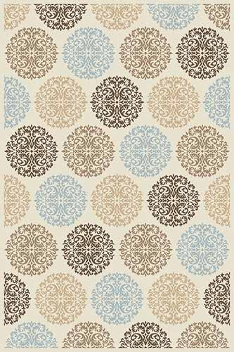 Прямоугольный ковер VALENCIA DELUXE D313 CREAM-L.BLUE Российский ковер ВАЛЕНСИЯ ДЕЛЮКС фабрики Меринос D313 CREAM-L.BLUE Цена указана за 1 квадратный метр