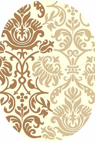 Овальный ковер SUNRISE V826 L.CREAM Российский ковер САНРАЙЗ фабрики Меринос V826 L.CREAM Цена указана за 1 квадратный метр