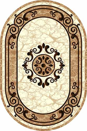 Овальный ковер SUNRISE D045 CREAM Российский ковер САНРАЙЗ фабрики Меринос D045 CREAM Цена указана за 1 квадратный метр