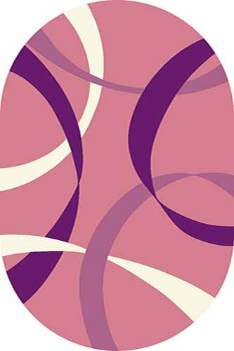 Овальный ковер SUNRISE V801 PINK Российский ковер САНРАЙЗ фабрики Меринос V801 PINK Цена указана за 1 квадратный метр