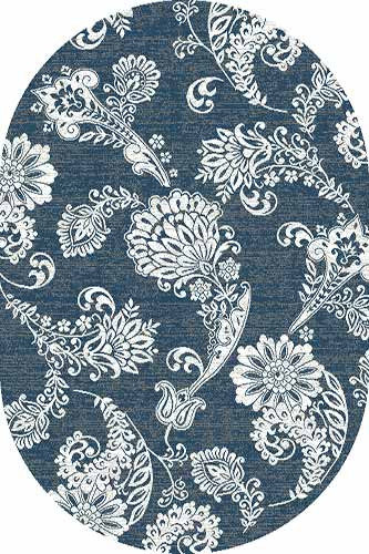 Овальный ковер SILVER D232 BLUE Российский ковер СИЛЬВЕР фабрики Меринос D232 BLUE Цена указана за 1 квадратный метр