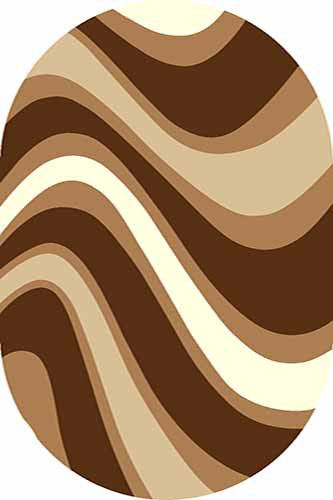 Овальный ковер SUNRISE V802 BROWN Российский ковер САНРАЙЗ фабрики Меринос V802 BROWN Цена указана за 1 квадратный метр