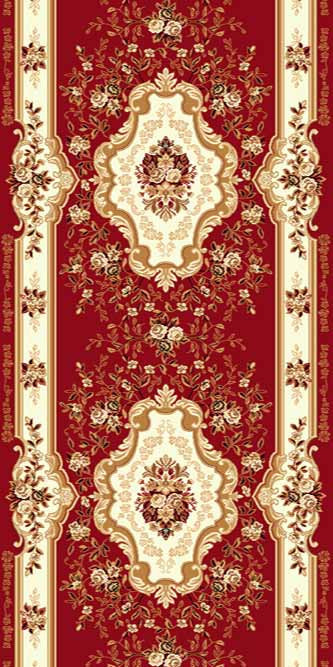 Ковровая дорожка (тканная) Diana 5 красный Ковровые дорожки помогают сохранить в квартире тепло и уют. Высота ворса 9 мм. Состав Полипропилен 100%. Вес м2: 1500 г. В рулоне 30 метров. Цена ковровой дорожки указана за 1 пог/м