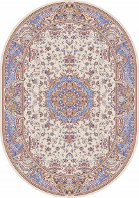 Овальный ковер MASHHAD D209 CREAM-BLUE